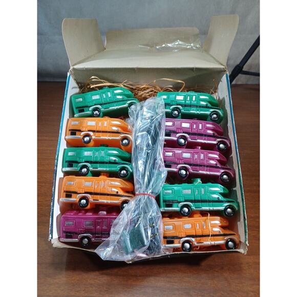 Vintage Patio String Lights Lidco Blow Mold Camper RV 10 Back On The Road - Picture 2 of 7